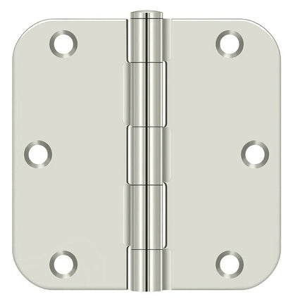 Deltana S35R5 3-1/2" x 3-1/2" Plain Bearing 5/8" Radius Corner Door Hinge - Pair.