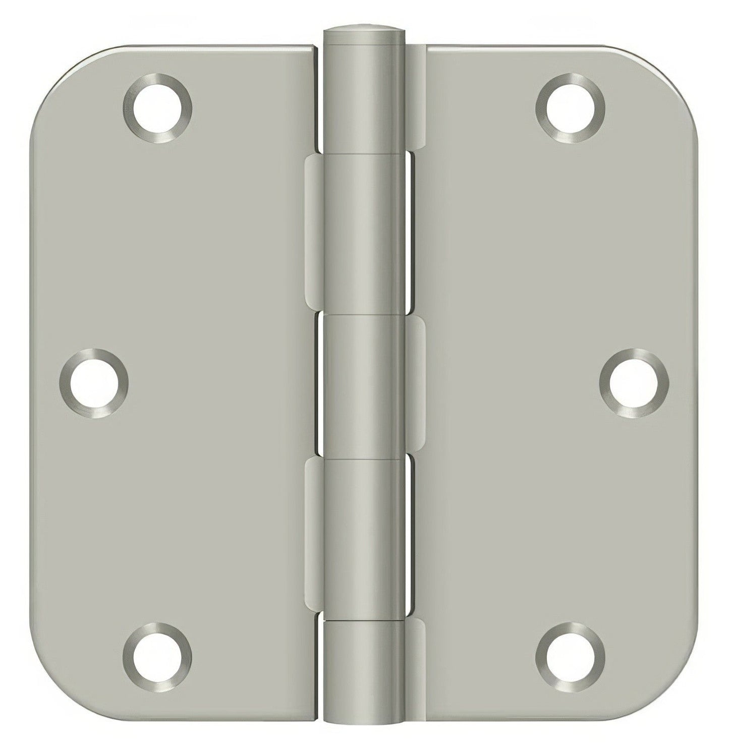 Deltana S35R5 3-1/2" x 3-1/2" Plain Bearing 5/8" Radius Corner Door Hinge - Pair.
