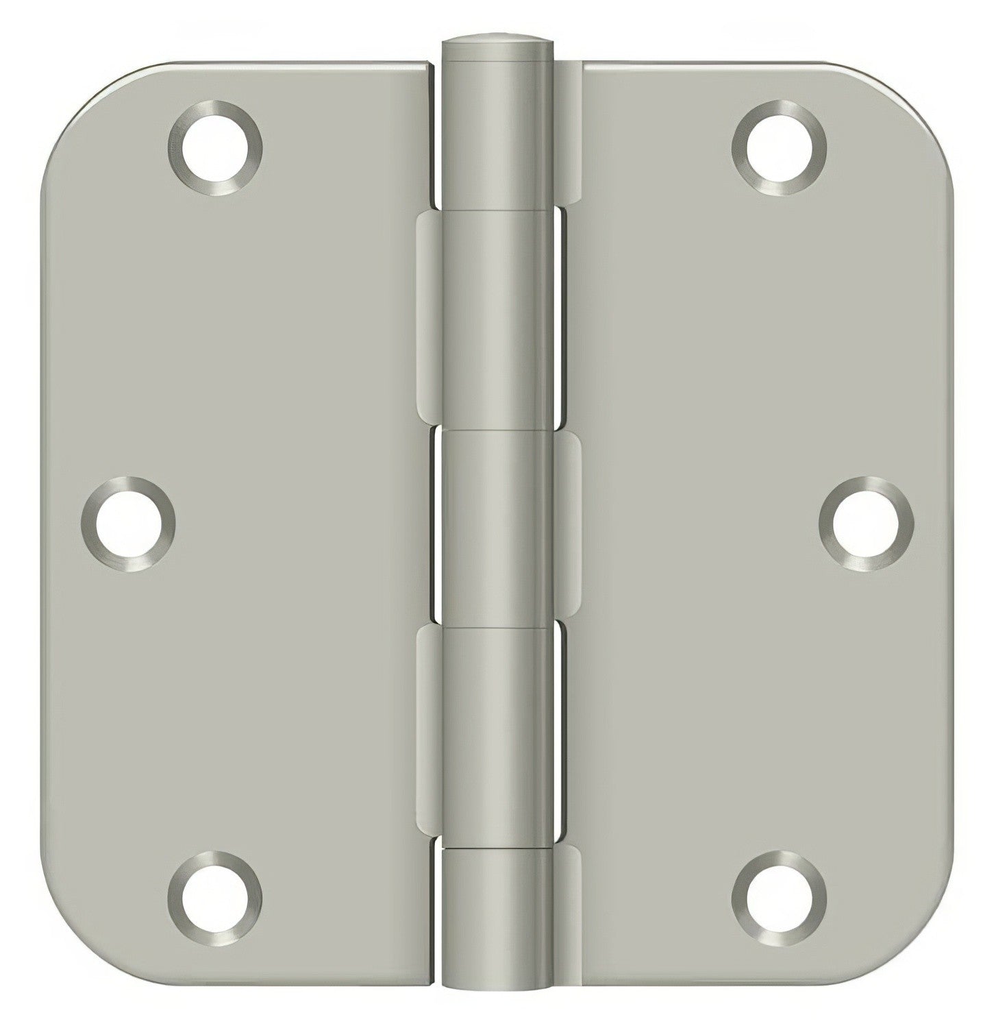 Deltana S35R5 3-1/2" x 3-1/2" Plain Bearing 5/8" Radius Corner Door Hinge - Pair.