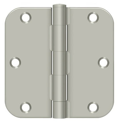Deltana S35R5 3-1/2" x 3-1/2" Plain Bearing 5/8" Radius Corner Door Hinge - Pair.