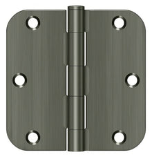 Deltana S35R5 3-1/2" x 3-1/2" Plain Bearing 5/8" Radius Corner Door Hinge - Pair.