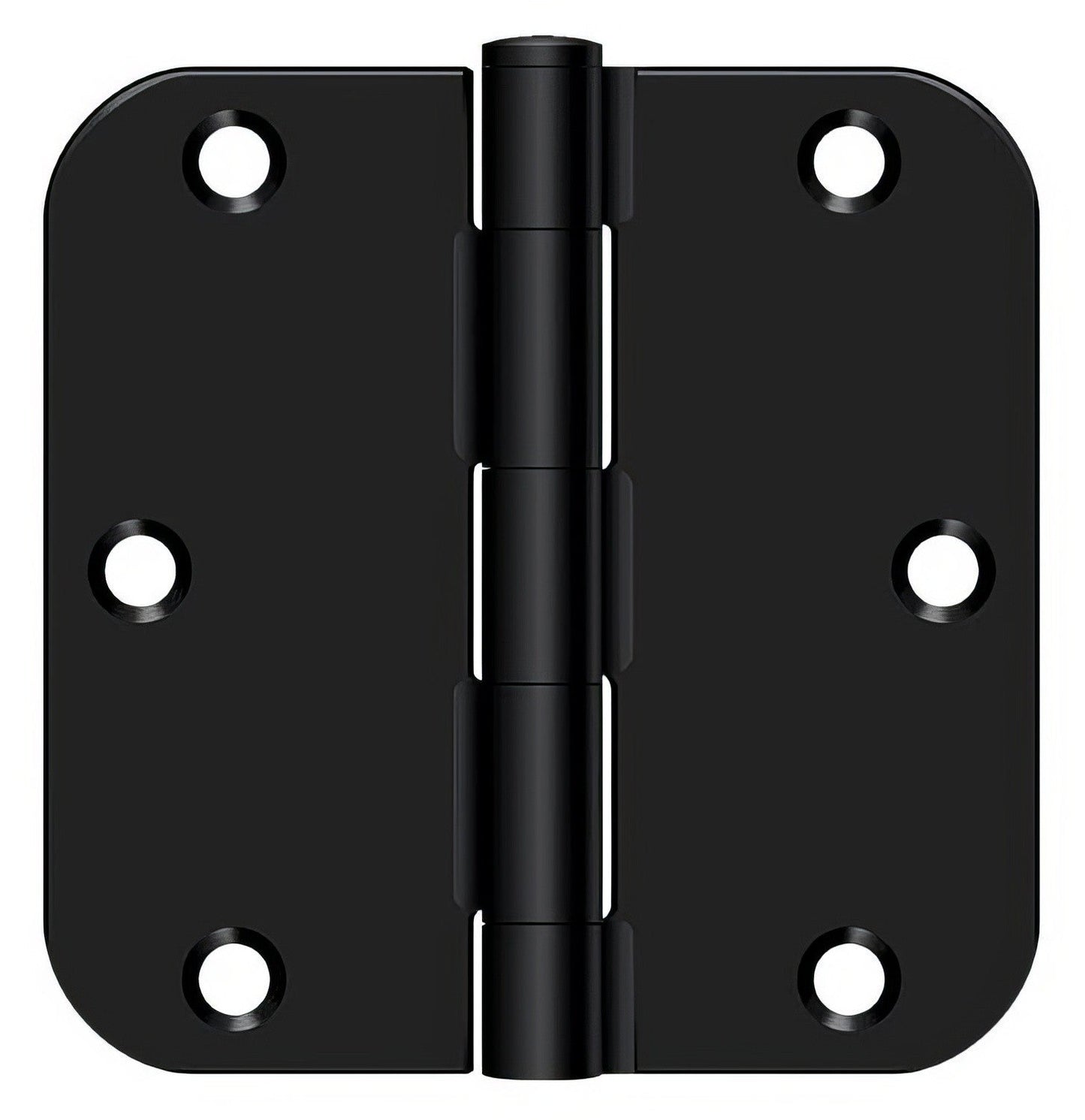 Deltana S35R5 3-1/2" x 3-1/2" Plain Bearing 5/8" Radius Corner Door Hinge - Pair.
