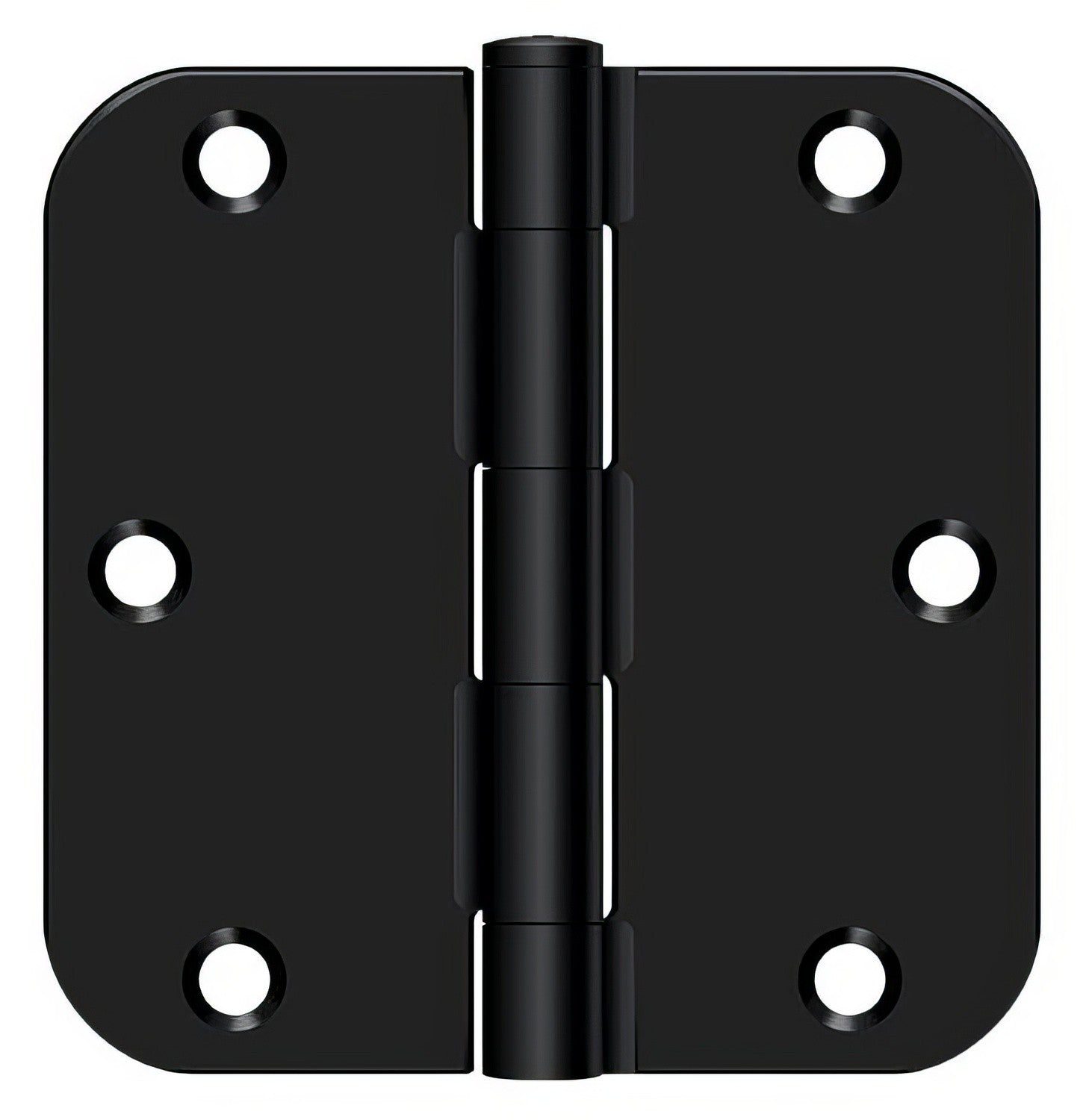 Deltana S35R5 3-1/2" x 3-1/2" Plain Bearing 5/8" Radius Corner Door Hinge - Pair.