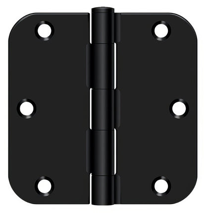 Deltana S35R5 3-1/2" x 3-1/2" Plain Bearing 5/8" Radius Corner Door Hinge - Pair.