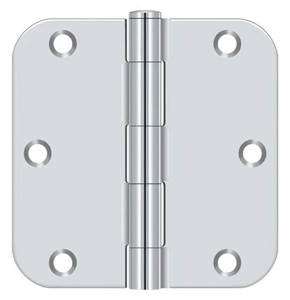 Deltana S35R5 3-1/2" x 3-1/2" Plain Bearing 5/8" Radius Corner Door Hinge - Pair