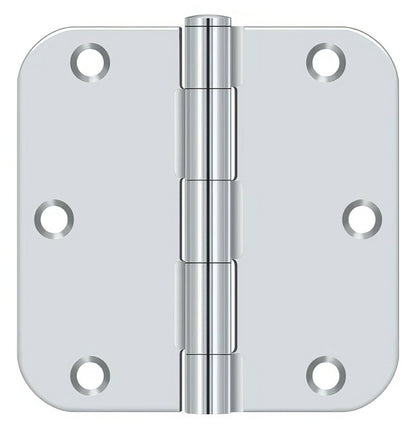 Deltana S35R5 3-1/2" x 3-1/2" Plain Bearing 5/8" Radius Corner Door Hinge - Pair.