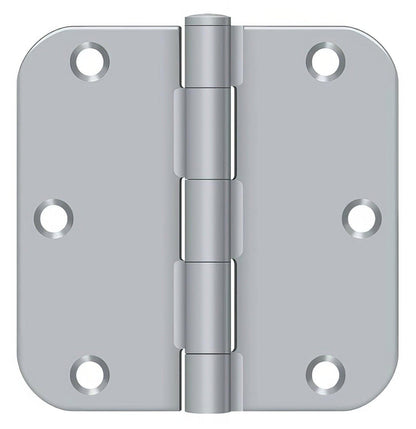 Deltana S35R5 3-1/2" x 3-1/2" Plain Bearing 5/8" Radius Corner Door Hinge - Pair