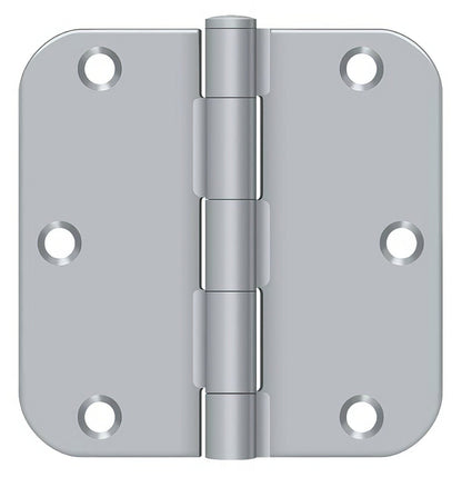 Deltana S35R5 3-1/2" x 3-1/2" Plain Bearing 5/8" Radius Corner Door Hinge - Pair.