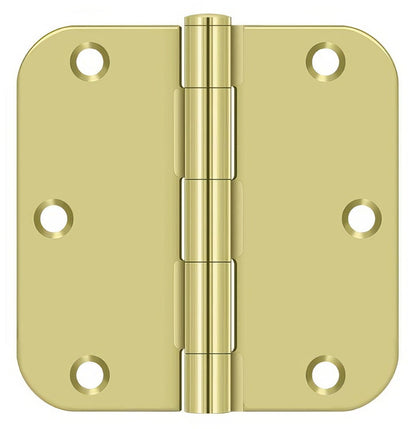 Deltana S35R5 3-1/2" x 3-1/2" Plain Bearing 5/8" Radius Corner Door Hinge - Pair.