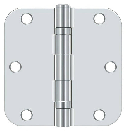 Deltana S35R5BB 3-1/2" x 3-1/2" Ball Bearing 5/8" Radius Corner Door Hinge - Pair