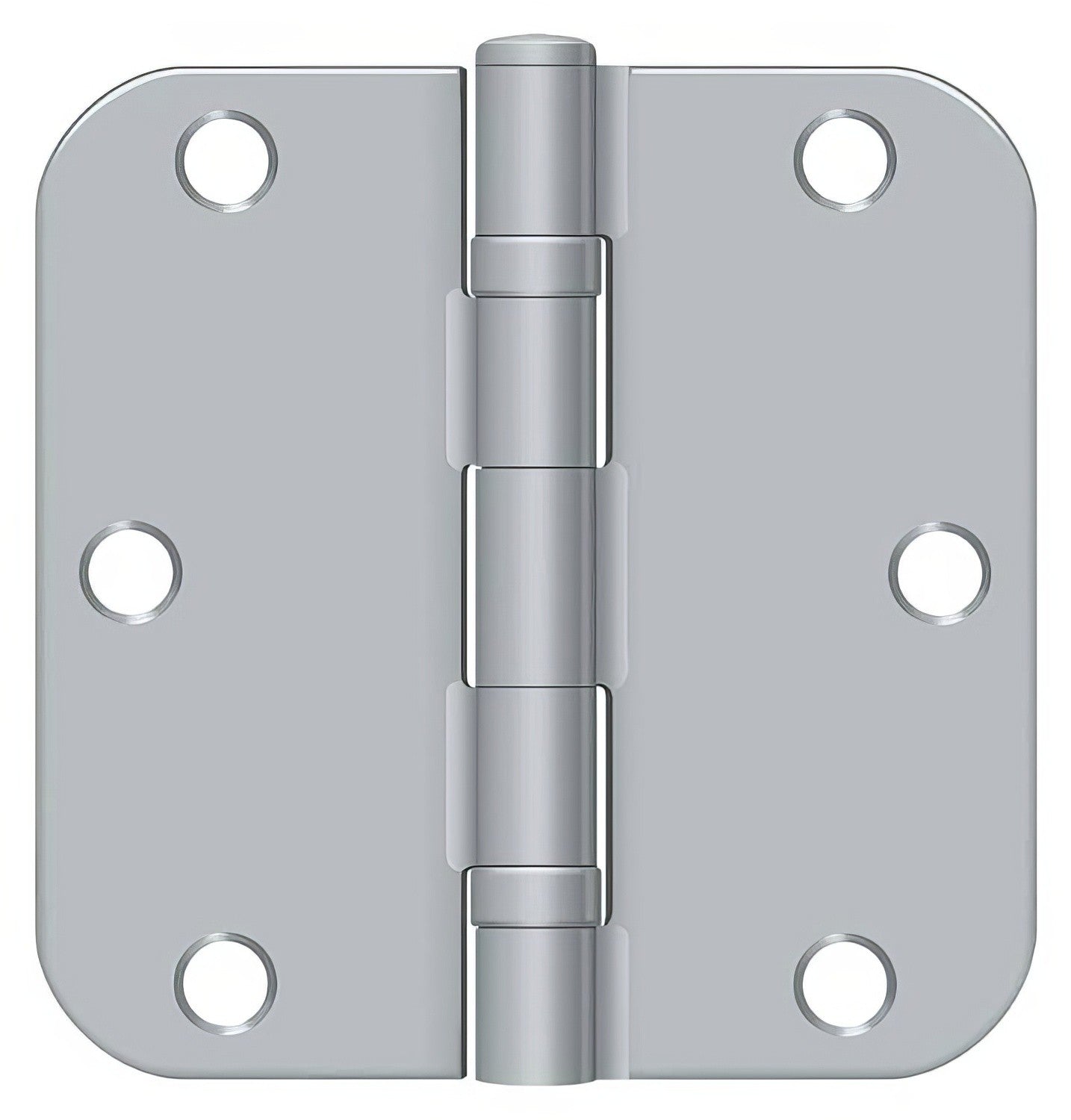Deltana S35R5BB 3-1/2" x 3-1/2" Ball Bearing 5/8" Radius Corner Door Hinge - Pair.