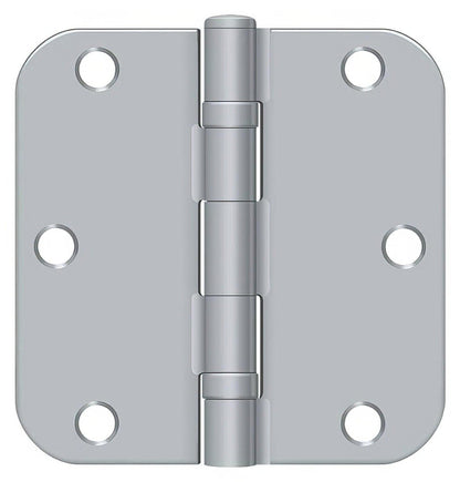 Deltana S35R5BB 3-1/2" x 3-1/2" Ball Bearing 5/8" Radius Corner Door Hinge - Pair