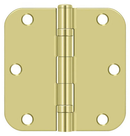Deltana S35R5BB 3-1/2" x 3-1/2" Ball Bearing 5/8" Radius Corner Door Hinge - Pair.