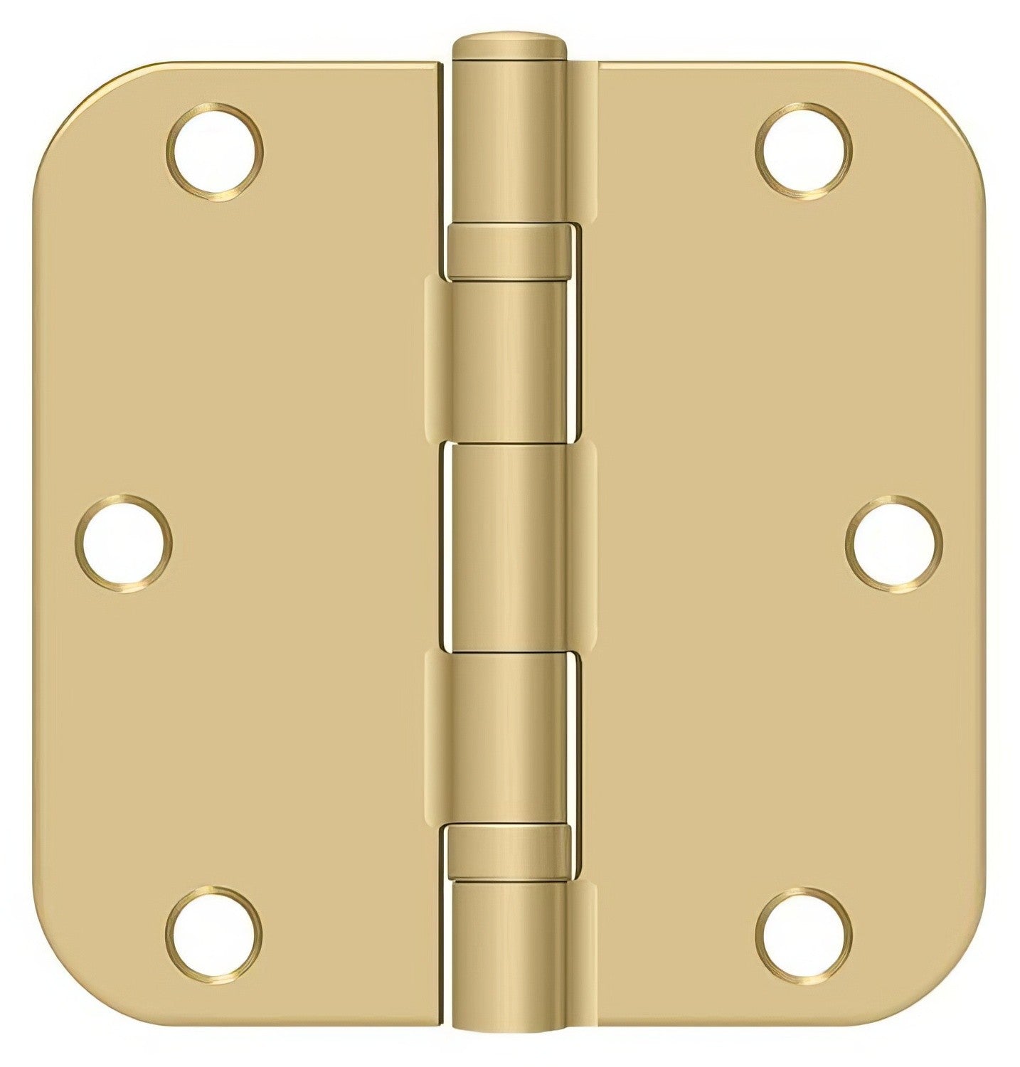 Deltana S35R5BB 3-1/2" x 3-1/2" Ball Bearing 5/8" Radius Corner Door Hinge - Pair.
