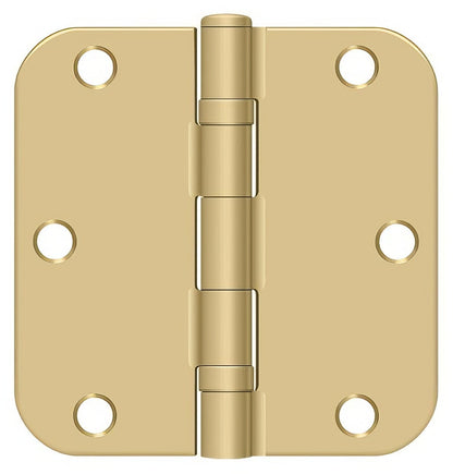 Deltana S35R5BB 3-1/2" x 3-1/2" Ball Bearing 5/8" Radius Corner Door Hinge - Pair.