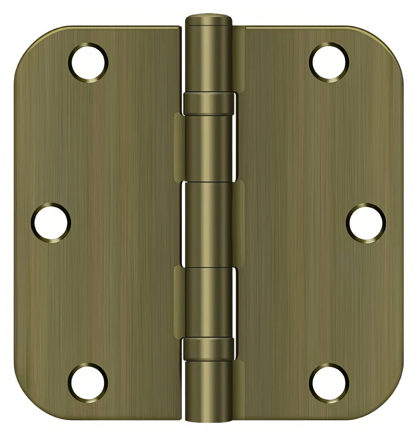 Deltana S35R5BB 3-1/2" x 3-1/2" Ball Bearing 5/8" Radius Corner Door Hinge - Pair.