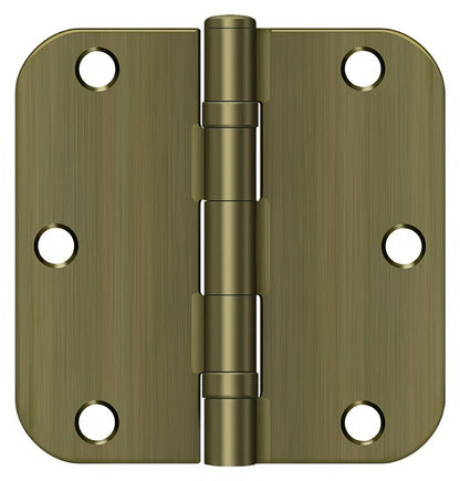 Deltana S35R5BB 3-1/2" x 3-1/2" Ball Bearing 5/8" Radius Corner Door Hinge - Pair.
