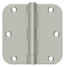 Deltana S35R5BK 3-1/2" x 3-1/2" x 5/8" Residential Thickness Radius Steel Door Hinge