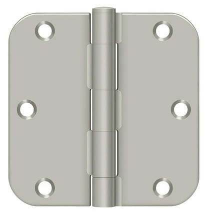 Deltana S35R5BK 3-1/2" x 3-1/2" x 5/8" Residential Thickness Radius Steel Door Hinge