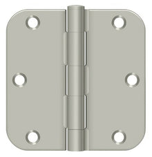 Deltana S35R5BK 3-1/2" x 3-1/2" x 5/8" Residential Thickness Radius Steel Door Hinge
