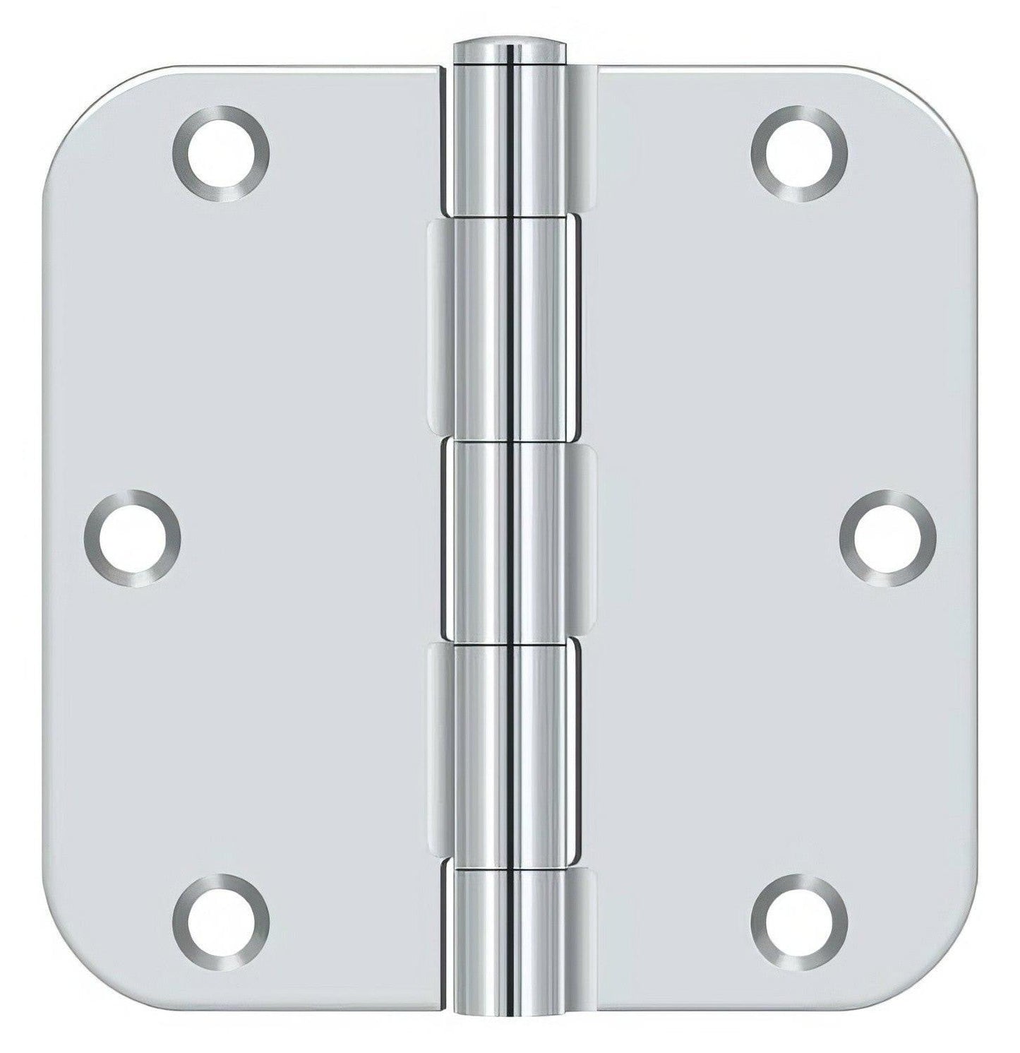 Deltana S35R5BK 3-1/2" x 3-1/2" x 5/8" Residential Thickness Radius Steel Door Hinge