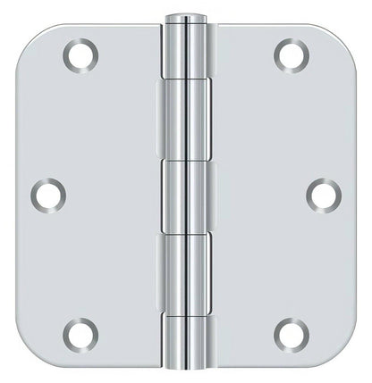 Deltana S35R5BK 3-1/2" x 3-1/2" x 5/8" Residential Thickness Radius Steel Door Hinge