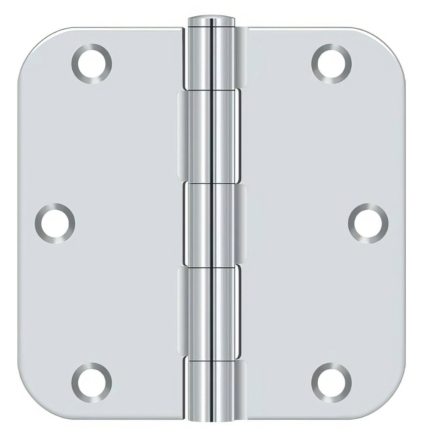 Deltana S35R5BK 3-1/2" x 3-1/2" x 5/8" Residential Thickness Radius Steel Door Hinge
