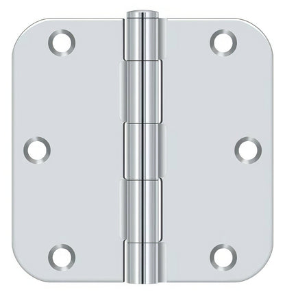 Deltana S35R5BK 3-1/2" x 3-1/2" x 5/8" Residential Thickness Radius Steel Door Hinge