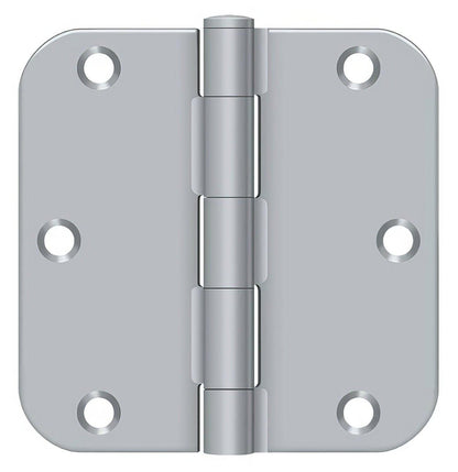 Deltana S35R5BK 3-1/2" x 3-1/2" x 5/8" Residential Thickness Radius Steel Door Hinge
