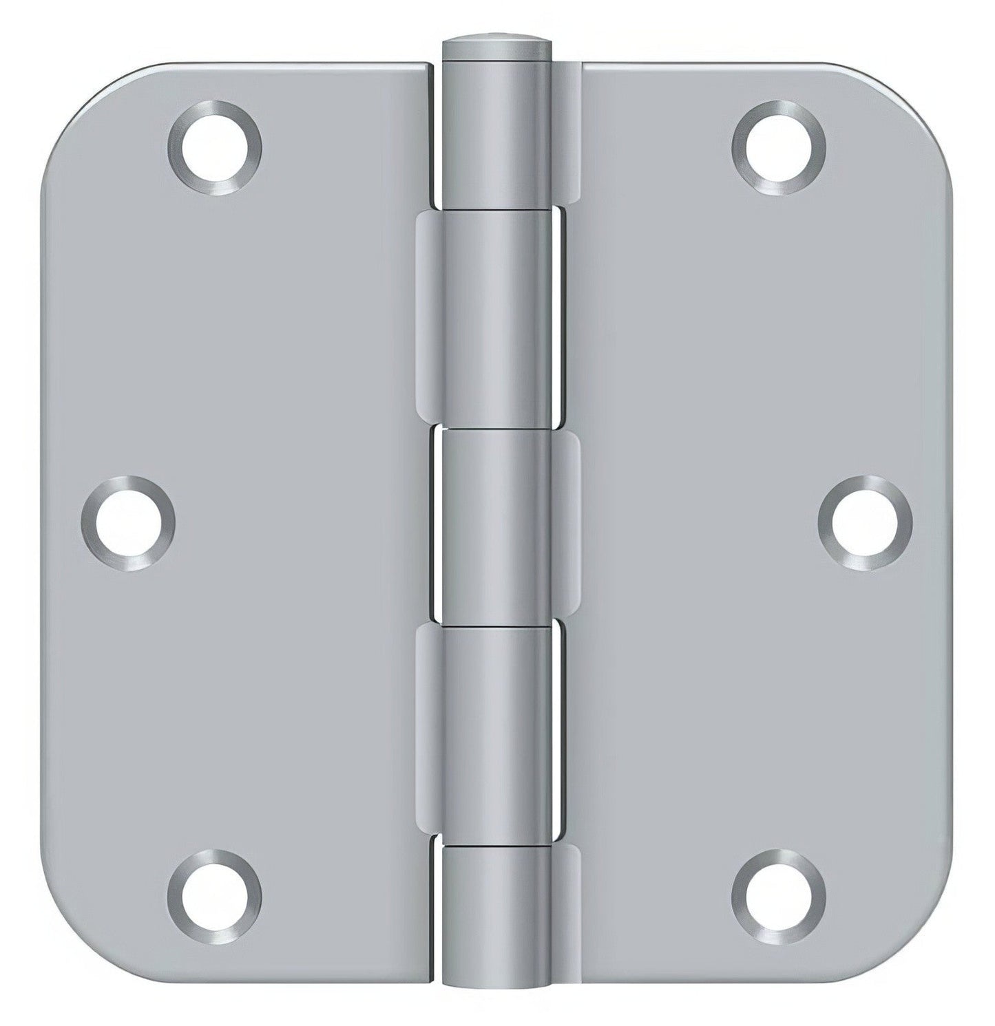 Deltana S35R5BK 3-1/2" x 3-1/2" x 5/8" Residential Thickness Radius Steel Door Hinge