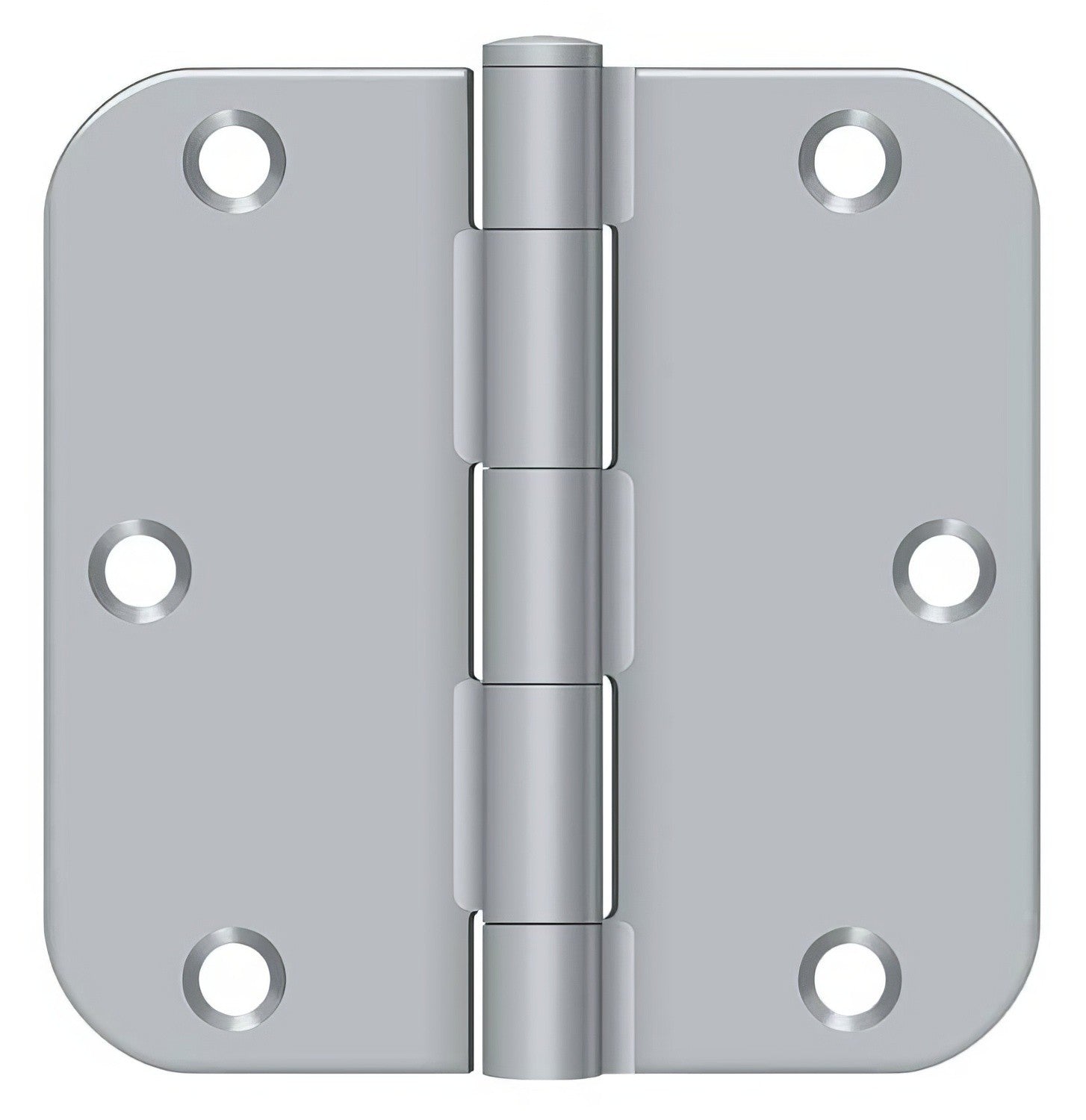 Deltana S35R5BK 3-1/2" x 3-1/2" x 5/8" Residential Thickness Radius Steel Door Hinge