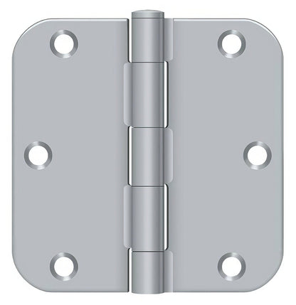 Deltana S35R5BK 3-1/2" x 3-1/2" x 5/8" Residential Thickness Radius Steel Door Hinge