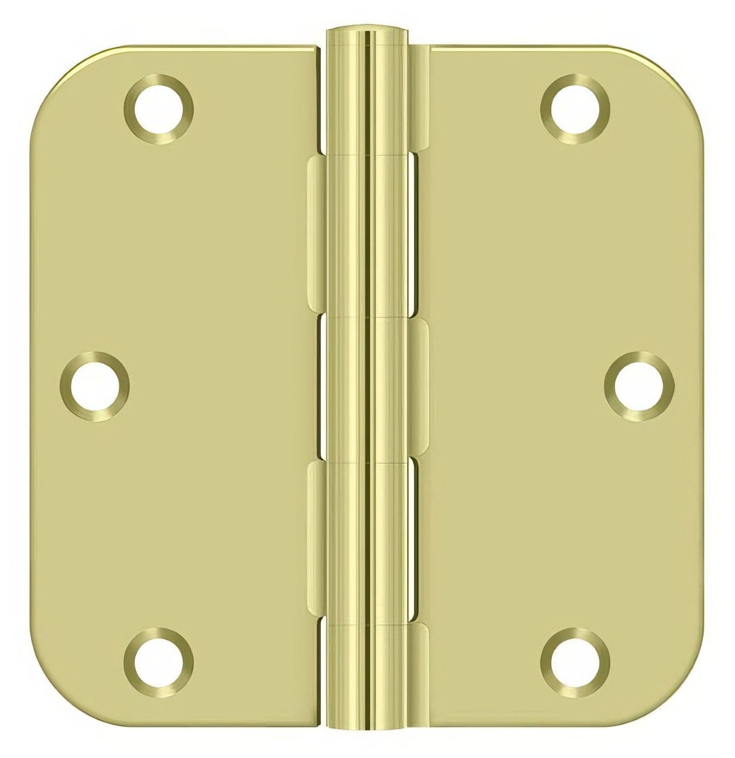 Deltana S35R5BK 3-1/2" x 3-1/2" x 5/8" Residential Thickness Radius Steel Door Hinge