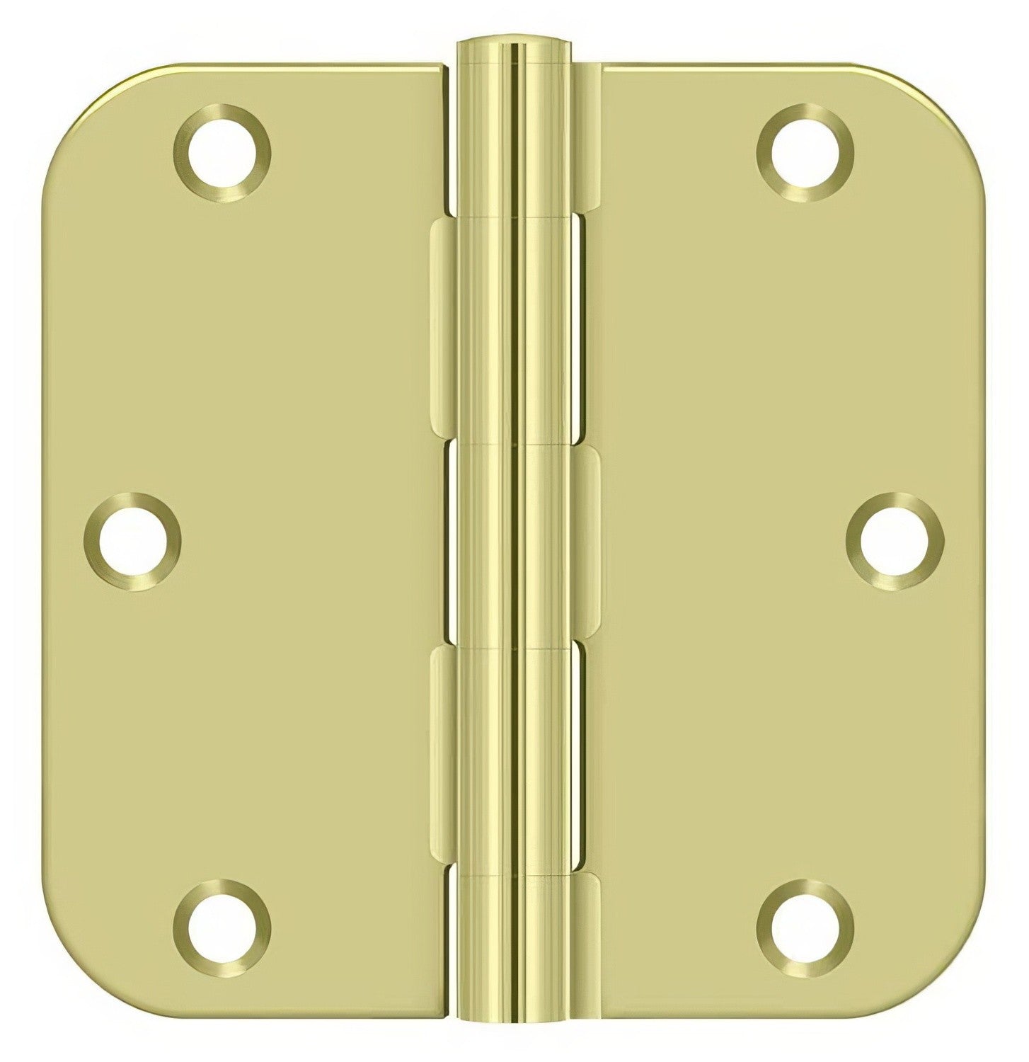 Deltana S35R5BK 3-1/2" x 3-1/2" x 5/8" Residential Thickness Radius Steel Door Hinge