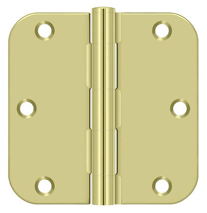 Deltana S35R5BK 3-1/2" x 3-1/2" x 5/8" Residential Thickness Radius Steel Door Hinge