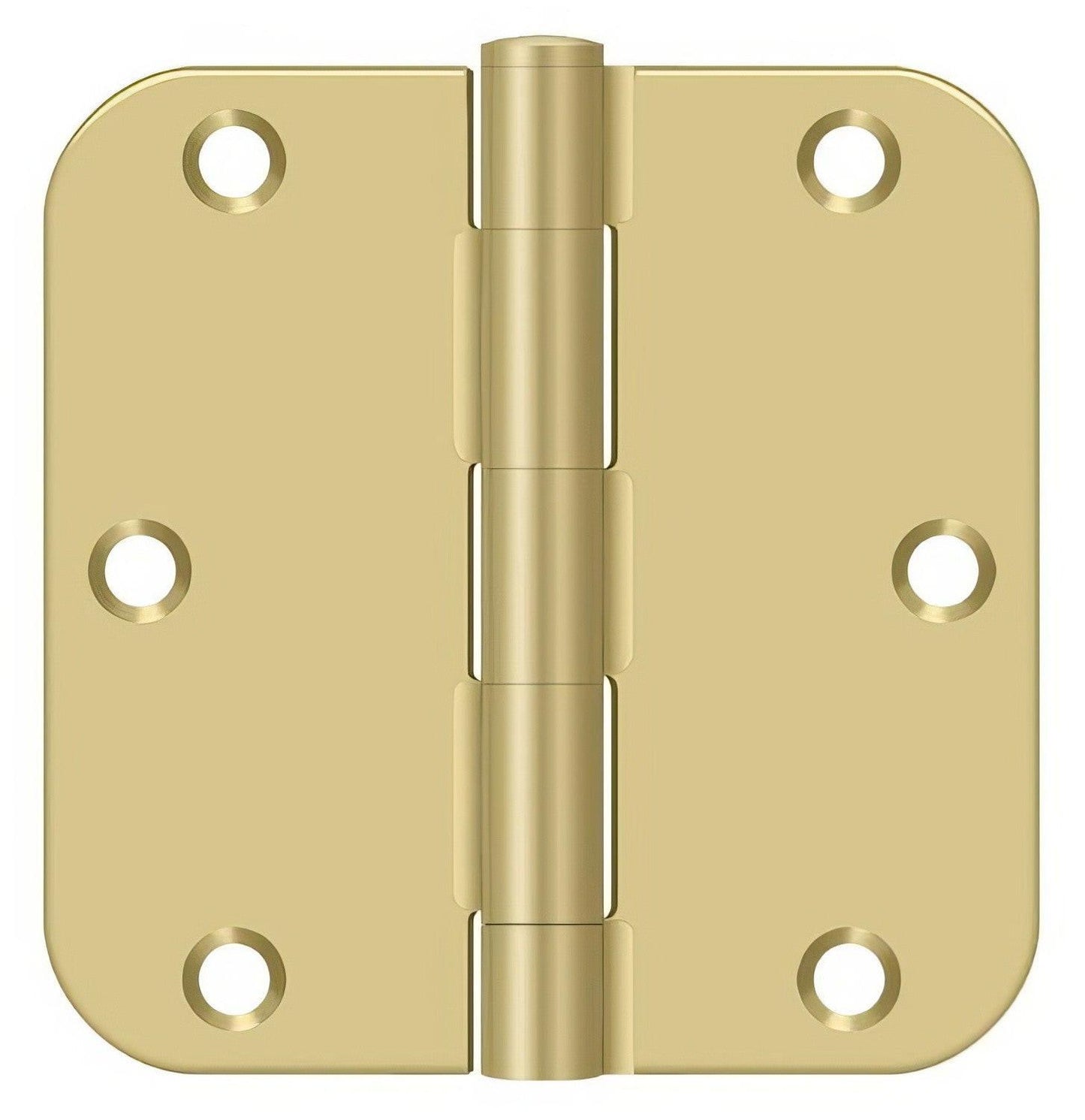 Deltana S35R5BK 3-1/2" x 3-1/2" x 5/8" Residential Thickness Radius Steel Door Hinge