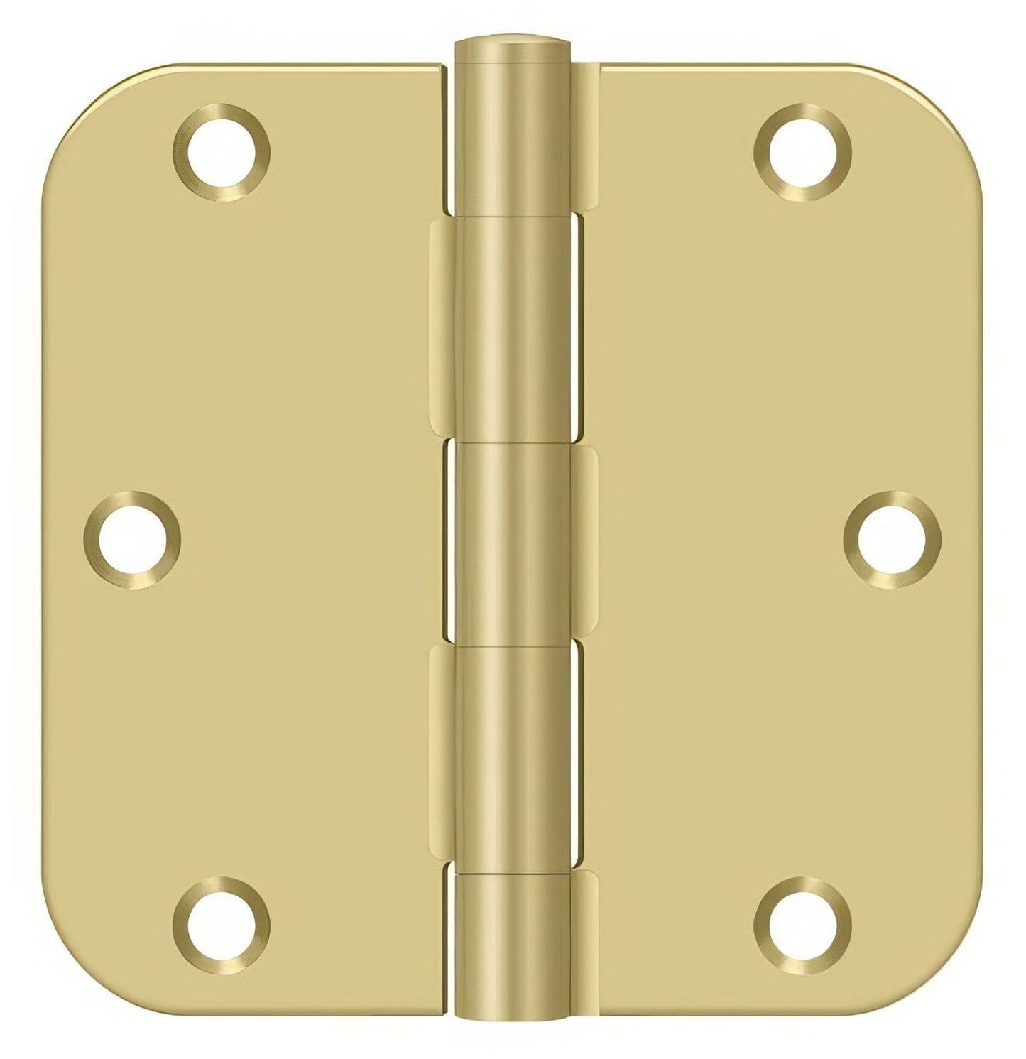 Deltana S35R5BK 3-1/2" x 3-1/2" x 5/8" Residential Thickness Radius Steel Door Hinge