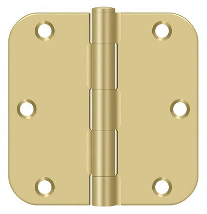 Deltana S35R5BK 3-1/2" x 3-1/2" x 5/8" Residential Thickness Radius Steel Door Hinge
