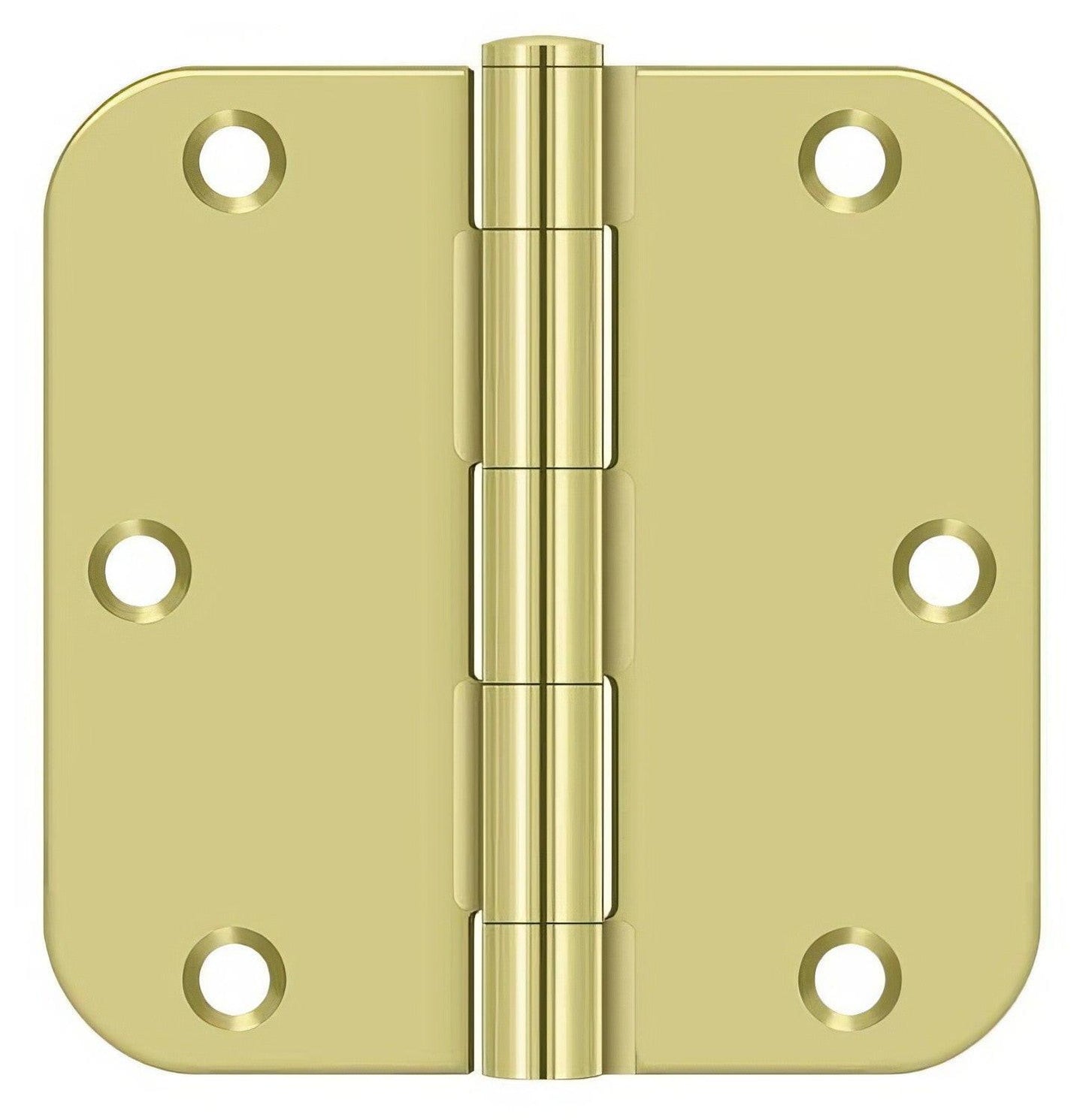 Deltana S35R5BK 3-1/2" x 3-1/2" x 5/8" Residential Thickness Radius Steel Door Hinge