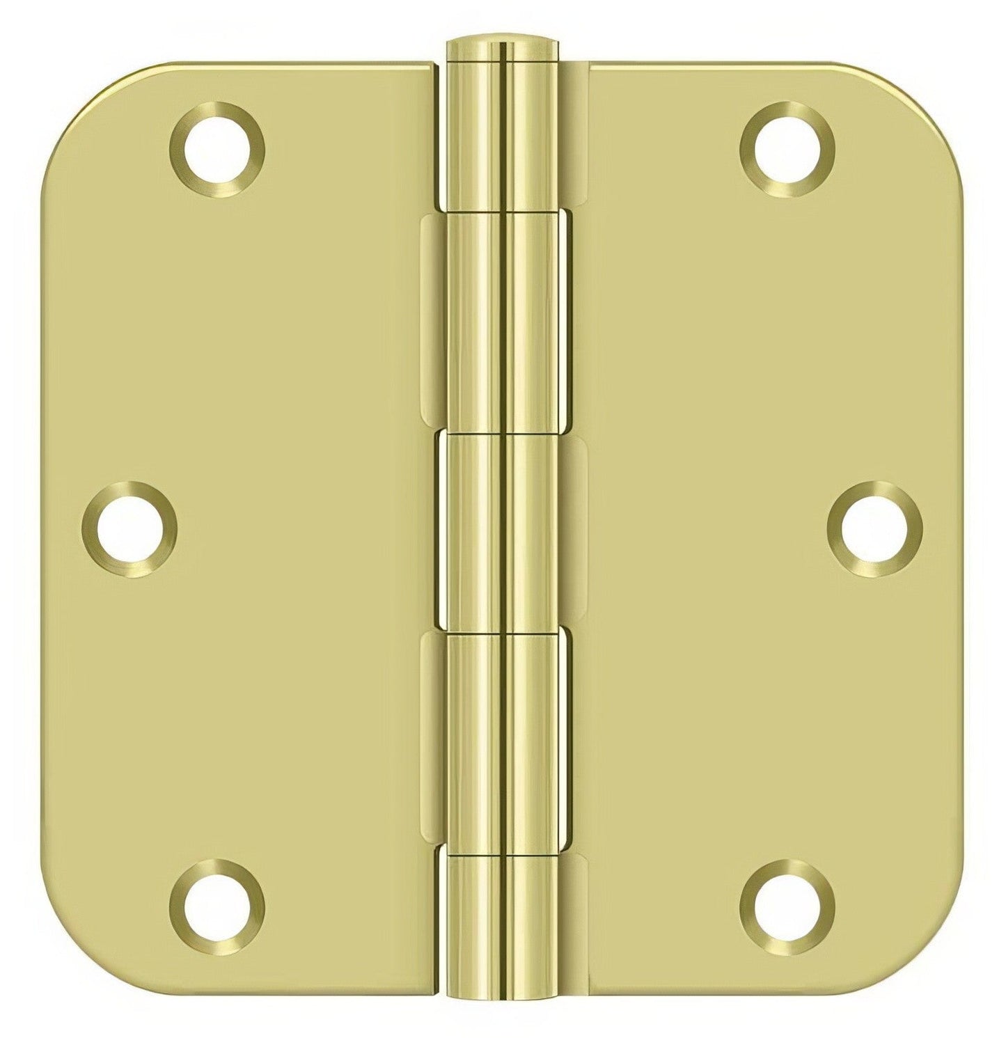 Deltana S35R5BK 3-1/2" x 3-1/2" x 5/8" Residential Thickness Radius Steel Door Hinge