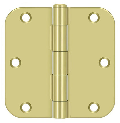 Deltana S35R5BK 3-1/2" x 3-1/2" x 5/8" Residential Thickness Radius Steel Door Hinge
