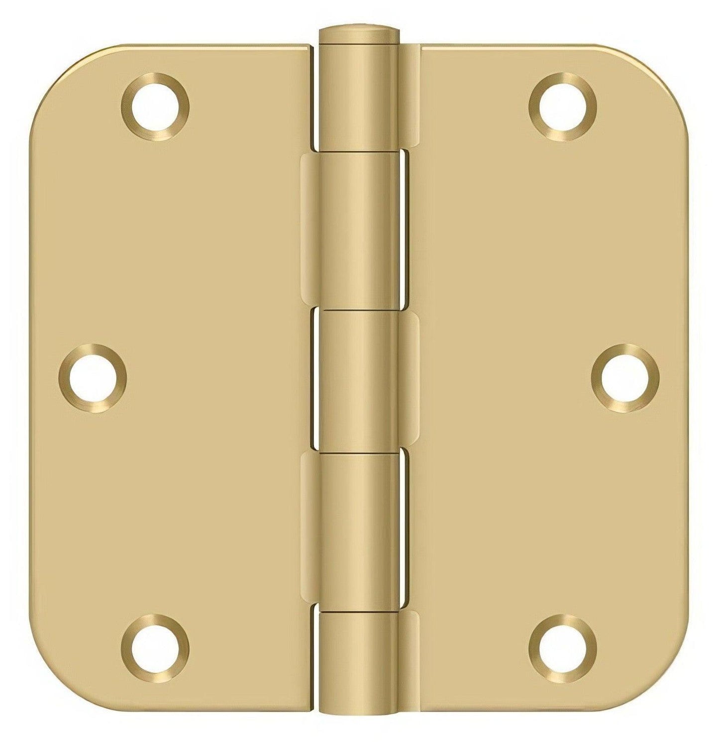 Deltana S35R5BK 3-1/2" x 3-1/2" x 5/8" Residential Thickness Radius Steel Door Hinge
