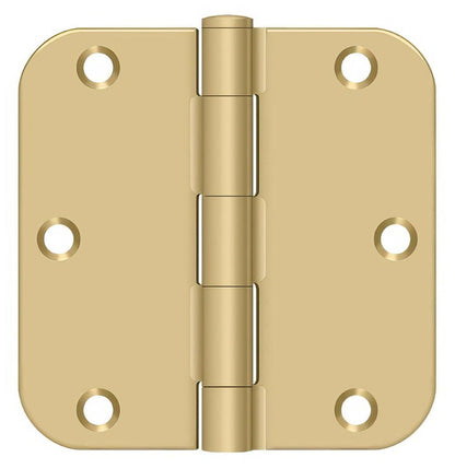 Deltana S35R5BK 3-1/2" x 3-1/2" x 5/8" Residential Thickness Radius Steel Door Hinge