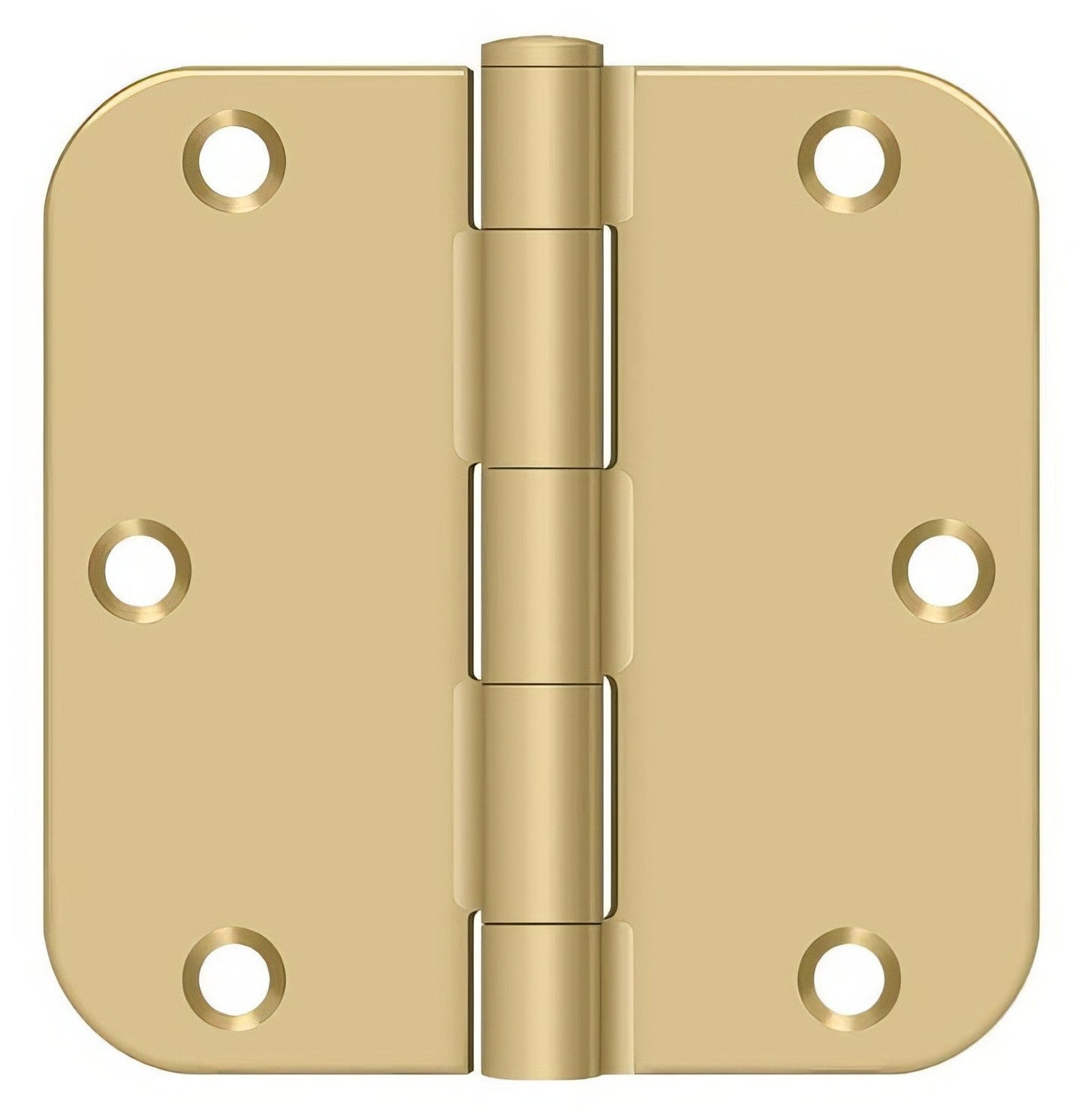 Deltana S35R5BK 3-1/2" x 3-1/2" x 5/8" Residential Thickness Radius Steel Door Hinge