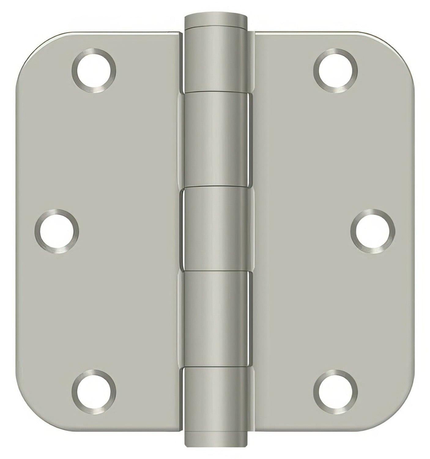 Deltana S35R5HD 3-1/2" x 3-1/2" Plain Bearing 5/8" Radius Corner Door Hinge - Pair
