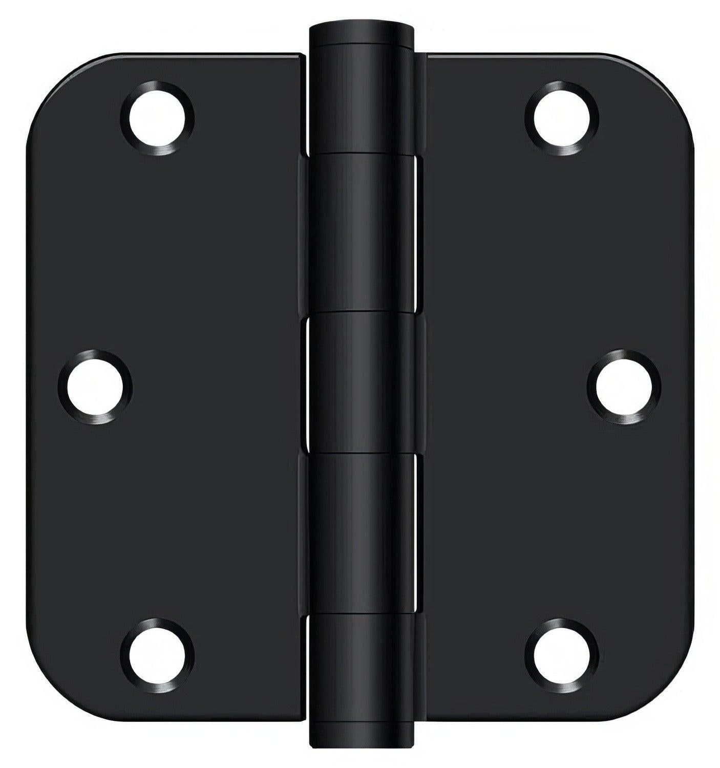 Deltana S35R5HD 3-1/2" x 3-1/2" Plain Bearing 5/8" Radius Corner Door Hinge - Pair