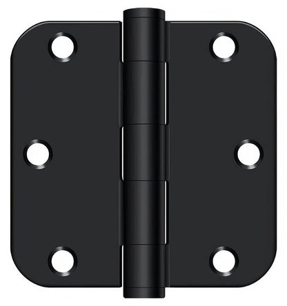 Deltana S35R5HD 3-1/2" x 3-1/2" Plain Bearing 5/8" Radius Corner Door Hinge - Pair