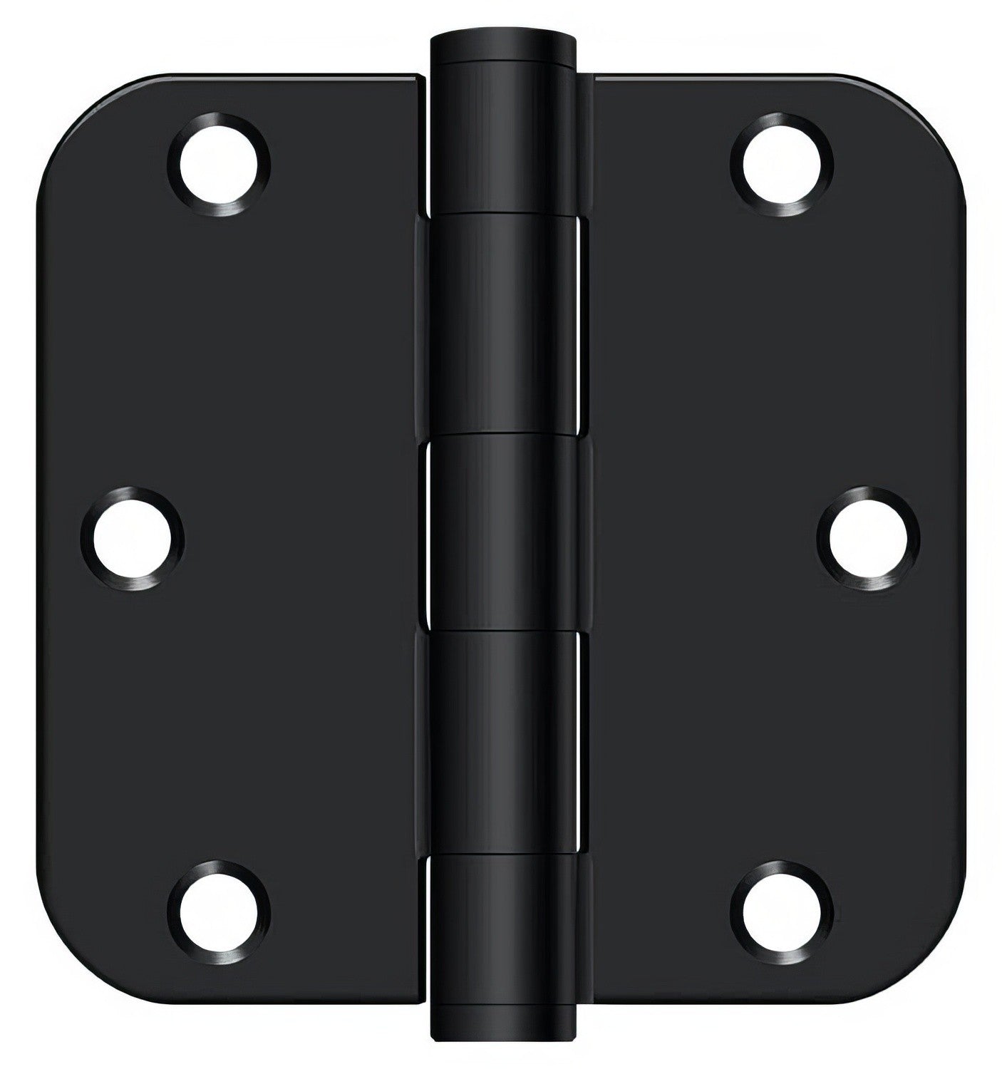 Deltana S35R5HD 3-1/2" x 3-1/2" Plain Bearing 5/8" Radius Corner Door Hinge - Pair