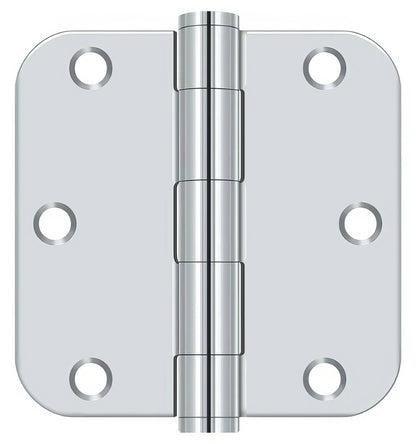 Deltana S35R5HD 3-1/2" x 3-1/2" Plain Bearing 5/8" Radius Corner Door Hinge - Pair