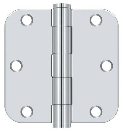 Deltana S35R5HD 3-1/2" x 3-1/2" Plain Bearing 5/8" Radius Corner Door Hinge - Pair